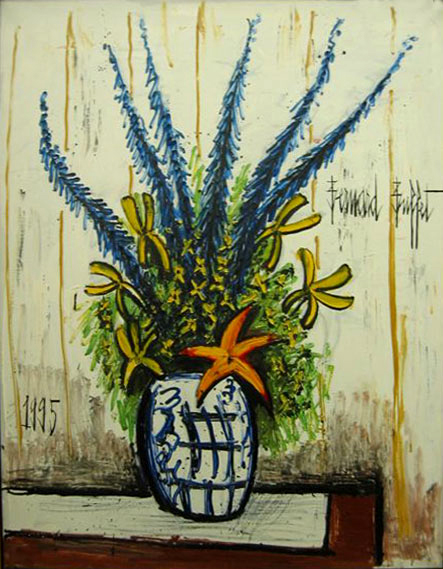 Bernard Buffet: Grand Bouquet, 1995 - painting