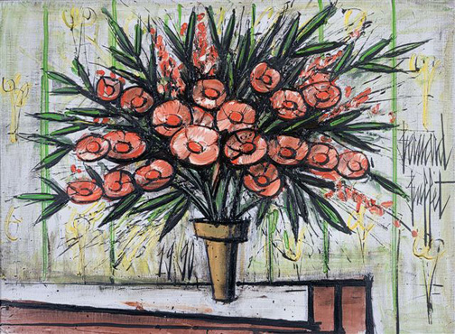 Bernard buffet: Lauren Rose II, 1990 - painting