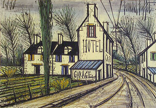 Bernard Buffet: Hotel de Campagne, 1990 - Paintings