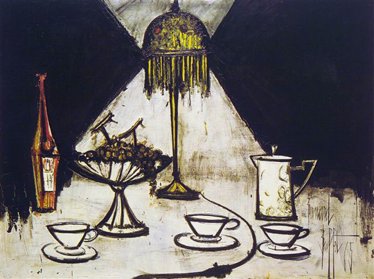 Bernard Buffet: Composition aux Raisins, 1965 - Painting
