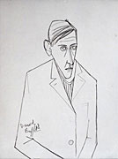 Bernard Buffet:  Self-Portrait, 1948 - Drawing