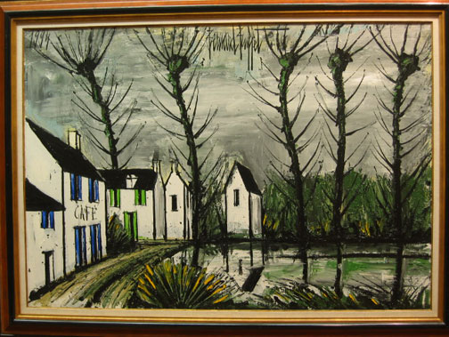 Bernard Buffet: Le Cafe, 1994 - painting