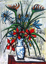Bernard Buffet: Le Grand Bouquet, 1999 - Painting