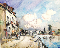 Frank-Will: Saint Mamès, 1945 - Watercolor