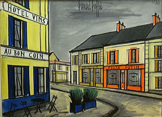 Bernard Buffet: Au Bon Coin, 1983 - painting