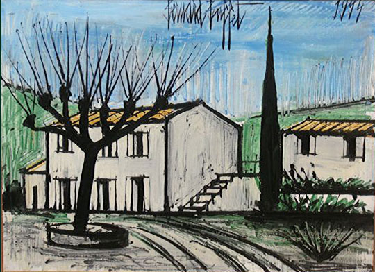 Bernard Buffet: Ferme en Provence, 1994 - painting