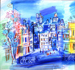 Jean Dufy: Vue sur Notre-Dame, 1924 - Painting