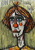 Bernard Buffet: Clown, 1999 - painting