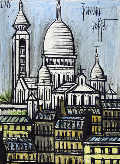 Bernard Buffet: Le Sacré Coeur, Montmartre, 1996 - Painting