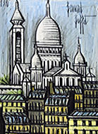 Bernard Buffet: Le Sacré Coeur, Montmartre, 1996 | Painting