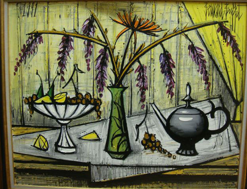 Beranard Buffet: Still Life, 1991 - painting