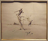 Salvador Dali: Girafe en Feu, 1959 - Drawing