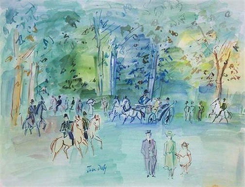 Jean Dufy: Untitled - gouache on paper
