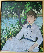 Suzanne Eisendieck: Young Woman near Water | Painting