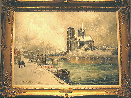Frank-Will: Notre-Dame sous la Neige, 1929 - painting