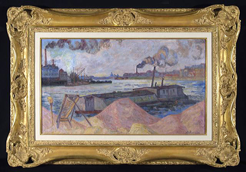 Armand Guillaumin: Les Quais de la Seine &agrave; Ivry, 1891 - painting