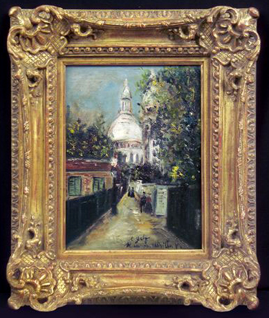 Maurice Utrillo: Sacre Coeur &agrave; Montmartre - painting